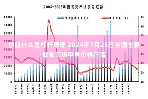 炒股什么是杠杆原理 2024年7月25日全国主要批发市场甲鱼价格行情