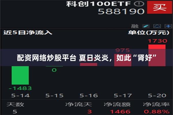 配资网络炒股平台 夏日炎炎，如此“肾好”