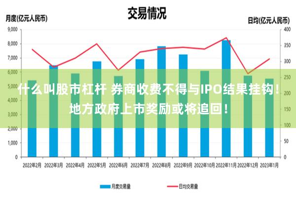 什么叫股市杠杆 券商收费不得与IPO结果挂钩！地方政府上市奖励或将追回！