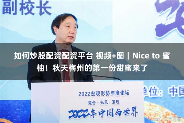 如何炒股配资配资平台 视频+图｜Nice to 蜜柚！秋天梅州的第一份甜蜜来了